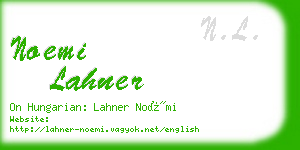 noemi lahner business card